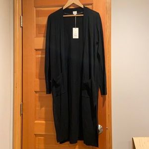 Brand new black cardigan, size M